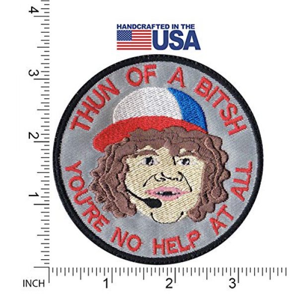 Tactical Patch Works Airsoft Morale Patch 2 Dustin Son Thun Of A Bitsh Stranger Things Inspired Art Patch