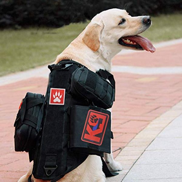 Military Ba Airsoft Morale Patch 5 Military Ba 2pcsMorton Home 3D PVC K9 Patch Dog Military Morale Patch Tactical Emblem Badges Hook Back Rubber Patches for Clothing Backpack Bags