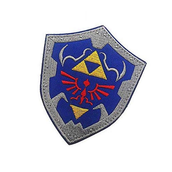 Embroidery Patch Airsoft Morale Patch 3 The Legend of Zelda Link Shield Military Hook Loop Tactics Morale Embroidered Patch