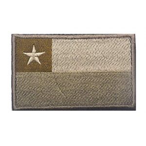 Tactical Embroidery Patch Airsoft Morale Patch 1 Chile Flag Embroidery Patch Military Tactical Morale Patch Badges Emblem Applique Hook Patches for Clothes Backpack Accessories