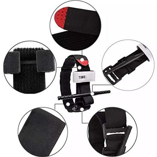 Epic Medical Supply Tactical Pouch 3 Epic Medical Supply Combat Tourniquet with Emergency Time Strap, Quick Release Buckle, and One Hand Grip Stick for Self or First Responder Application, Tactical Military Survival Gear