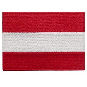 EmbTao Airsoft Morale Patch 1 Austria Flag Patch Embroidered Applique Iron On Sew On Austrian National Emblem
