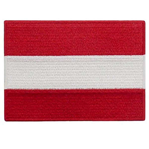 EmbTao Airsoft Morale Patch 1 Austria Flag Patch Embroidered Applique Iron On Sew On Austrian National Emblem