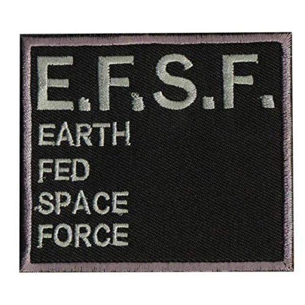 Tactical Embroidery Patch Airsoft Morale Patch 1 Mobile Suit Gundam Zeon Earth Fed Space Force E.F.S.F. Tactical Embroidery Patch Hook & Loop Morale Patch Military Patch for Clothing Accessory Backpack Armband