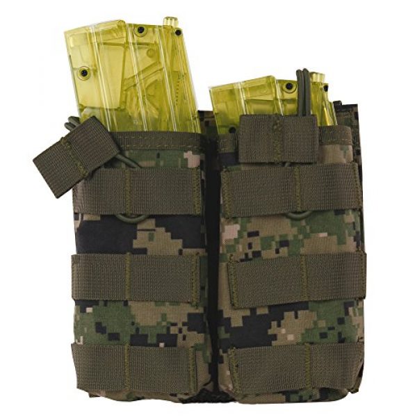 Hunting Explorer Tactical Pouch 4 Hunting Explorer M4 M16 AR-15 Type Open Top Magazine Pouch Tactical Mag Holder Double Airsoft MOLLE Mag Pouch