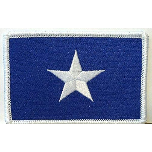 Fast Service Designs Airsoft Morale Patch 1 Bonnie Blue Flag Patch Texas Star Southern Patch with Hook & Loop Patriotic Morale USA Shoulder Emblem White Border Version #37