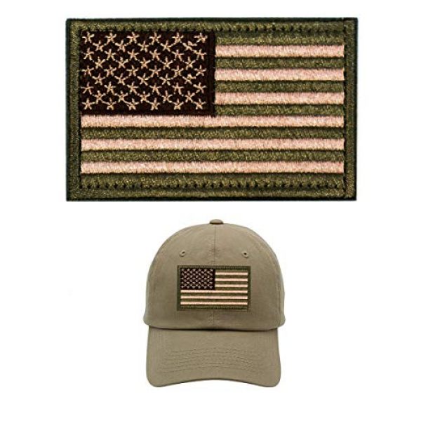 MAXXPRO Airsoft Morale Patch 2 Tactical Patches of USA US American Flag, with Hook and Loop for Backpacks Caps Hats Jackets Pants, Military Army Uniform Emblems, Size 3x2 Inches