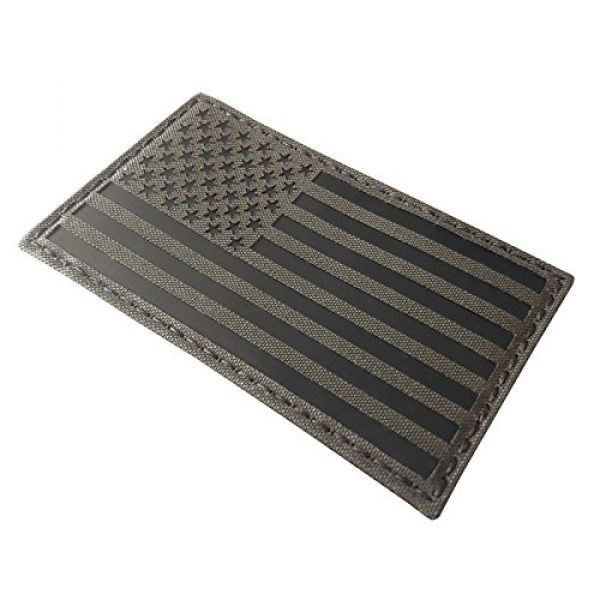 Tactical Freaky Airsoft Morale Patch 4 Big 3x5 Ranger Green Infrared IR USA American Flag IFF Tactical Morale Hook&Loop Patch