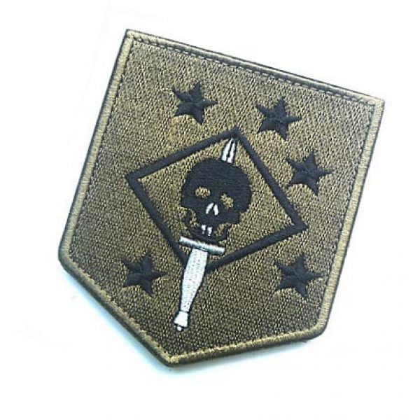 Embroidery Patch Airsoft Morale Patch 3 USMC Ghost Force Recon SP OPS Military Hook Loop Tactics Morale Embroidered Patch Marsoc Raiders Skull Patch (color2)