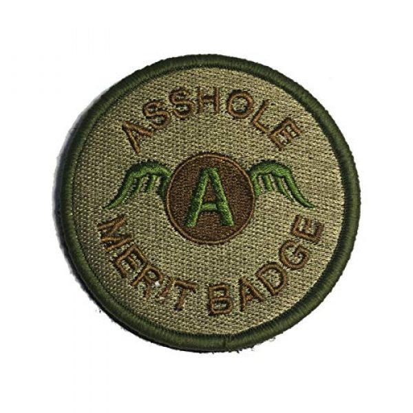 Empire Tactical USA Airsoft Morale Patch 1 3" OCP Multicam Asshole Merit Badge Tactical (Hook/Loop) Morale Patch