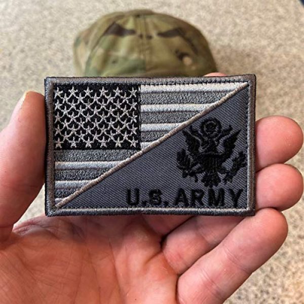 Backwoods Barnaby Airsoft Morale Patch 2 Backwoods Barnaby U.S. Army/American Flag Military Morale Patch with Hook & Loop
