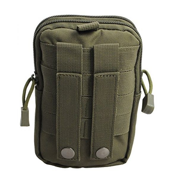 Pvnoocy Tactical Pouch 4 Tactical Universal Holster Military Molle Hip Waist Belt Bag Wallet Pouch Purse Phone Case with Zipper for Phone
