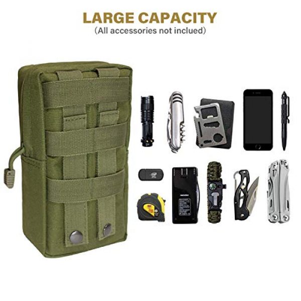 Livans Tactical Pouch 3 Livans 2 Pack Molle Pouches, Tactical EDC Utility Pouch Compact Water-Resistant, Organize Small Gear Gadget for Military Backpack