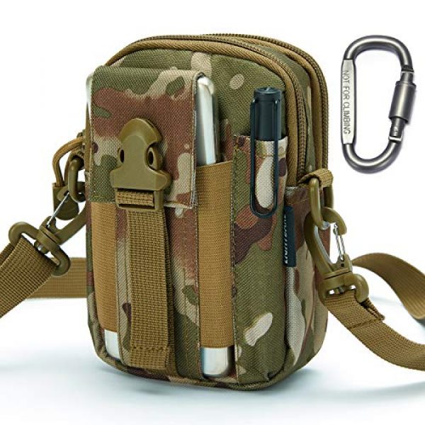 Bassdash Tactical Pouch 1 Bassdash Lightbare Series Tactical Molle Pouch Multipurpose EDC Crossbody Bag Waistpack, Compact Gadget Pouch with Cell Phone Holster Holder