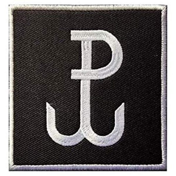 Tactical Embroidery Patch Airsoft Morale Patch 1 GROM TF-49 Poland Kotwica JWK Special Force Group Tactical Embroidery Patch Hook & Loop Morale Patch Military Patch for Clothing Accessory Backpack Armband (color4)