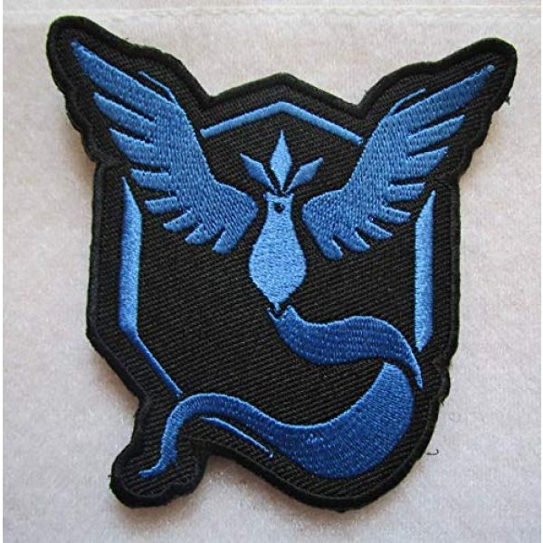 Embroidered Patch Airsoft Morale Patch 1 Articuno Team Mystic 3D Tactical Patch Military Embroidered Morale Tags Badge Embroidered Patch DIY Applique Shoulder Patch Embroidery Gift Patch