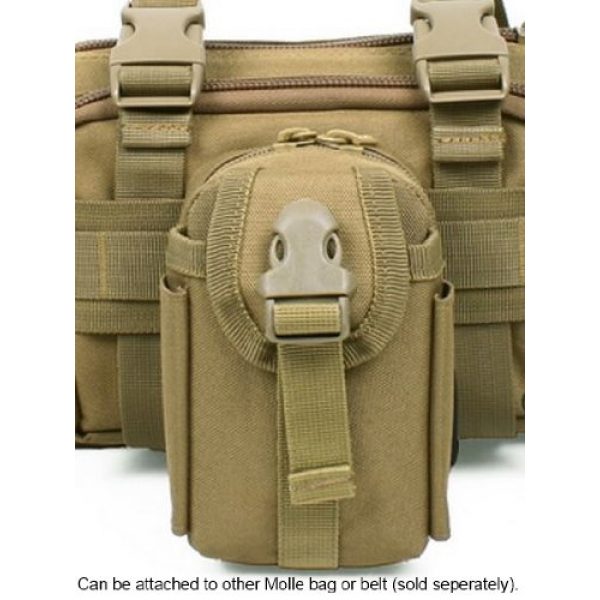 Molle Bag Tactical Pouch 6 800D Molle Small Utility Pouch, Military Army Molle Gadget Pouch, Tactical Molle Compatible Trauma Pouch (3.5" W x 5" H x 3" D)