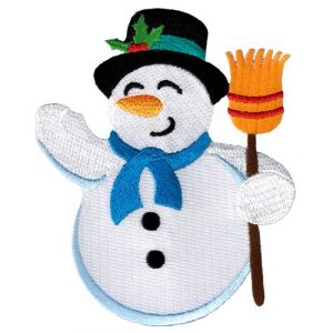 Cypress Collectibles Embroidered Patches Airsoft Morale Patch 1 Snowman Patch Embroidered Iron-On Christmas Frosty Winter Holiday Applique