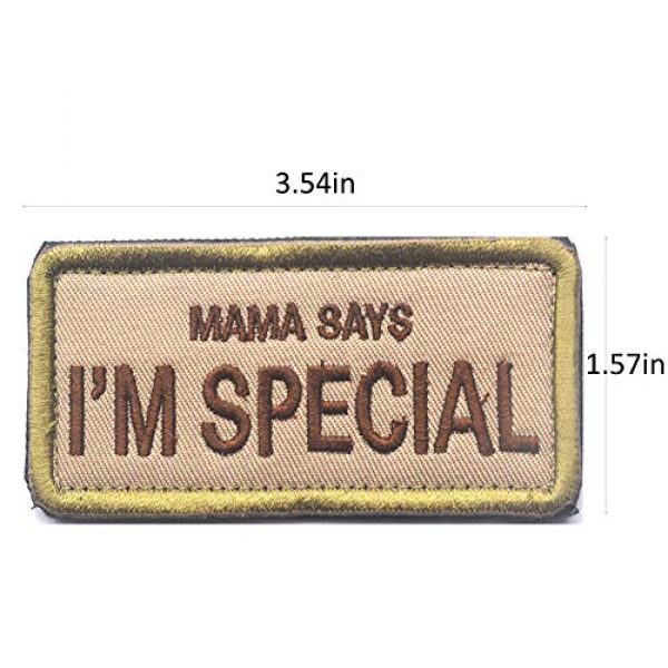 CREATOR Airsoft Morale Patch 2 Mama Says I'm Special Tactical Patch Military Embroidered Hook & Loop Patch for Men, Children and Pets