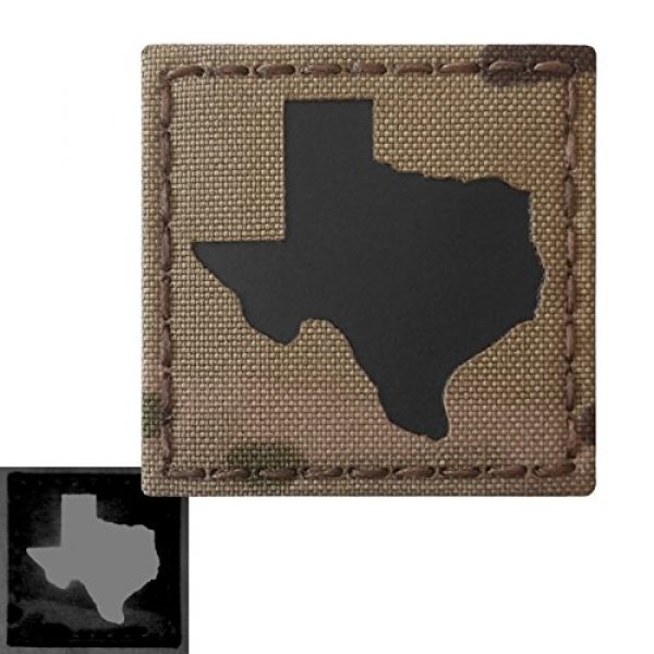 Tactical Freaky Airsoft Morale Patch 3 Texas Multicam Infrared IR 2x2 Tactical Morale Hook&Loop Patch