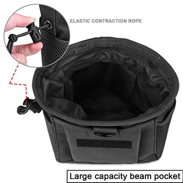 AMYIPO Tactical Pouch 3 AMYIPO Tactical Hip Holster Bag Outdoor Pouch Molle Drawstring Magazine Dump Pouch, Military Adjustable Belt Utility Pouch