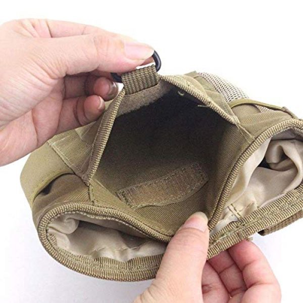 MinLia Tactical Pouch 2 1PC Tactical Molle Drawstring Magazine Dump Pouch,Military Molle Tactical Magazine Dump Belt Pouch Bag Utility Hunting Magazine Pouch Pocket Storage Bag