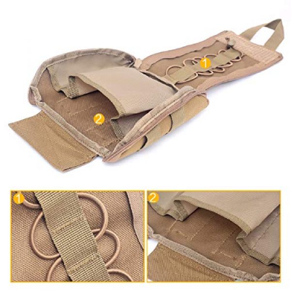 Azarxis Tactical Pouch 4 Azarxis Tactical MOLLE Rip-Away EMT Medical First Aid IFAK Utility Pouch Military Emergency EDC Trauma Bags Outdoor Survival Kit Suit