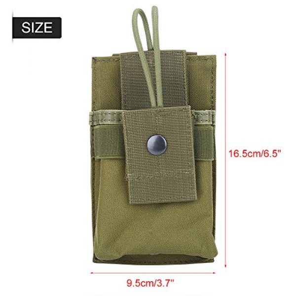 Dilwe Tactical Pouch 4 Dilwe Radio Pouch, Nylon Portable Two Way Radios Walkies Talkies Holster Tactical Accessory