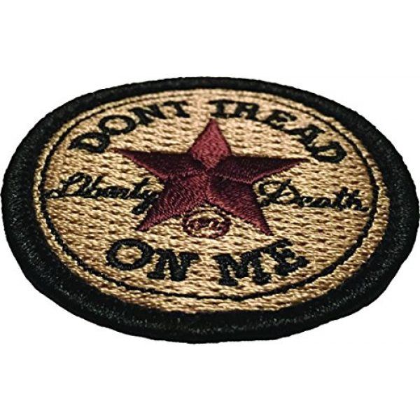 F-Bomb Morale Gear Airsoft Morale Patch 2 Don't Tread On Me - All Star - Embroidered Morale Patch - Arid Desert
