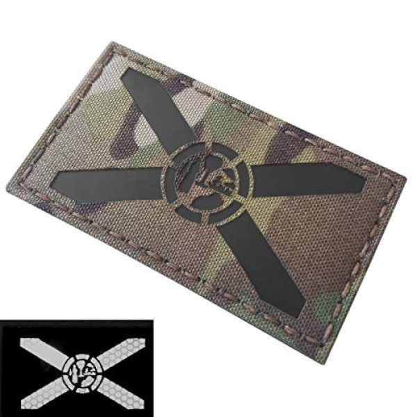 Tactical Freaky Airsoft Morale Patch 3 Multicam IR Florida State Flag 2x3.5 Infrared IFF Tactical Morale Touch Fastener Patch