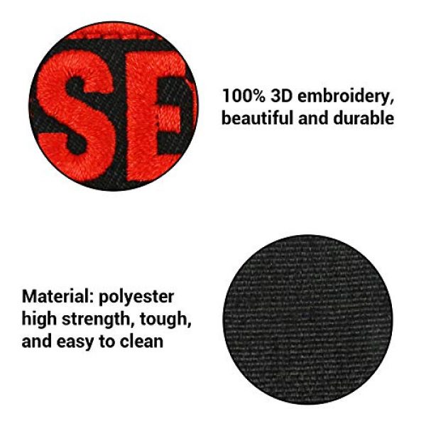 HarryMystery Airsoft Morale Patch 4 Send It Patch Tactical Combat Badge Military Morale Patch with Hook and Loop Embroidery Patch for Hats, Clothes, Backpacks, Uniforms, Tactical Gears, Etc (01)