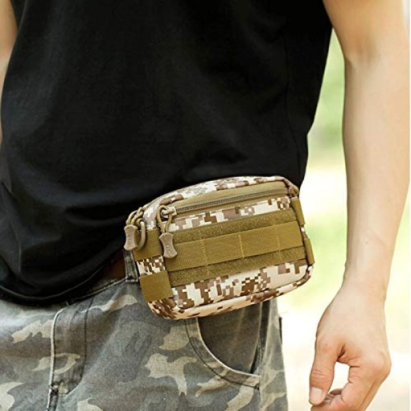 LGL Tactical Pouch 4 Tactical Sling Bag Tactical Pouches - Portable Tactical Organizer Waterproof EDC Pouch Military Belt Pouch Hunting Pack Tool Bag Small Army Utility Bag Tool Pouch Bag Mini Utility Pouch ( Color : 02 )