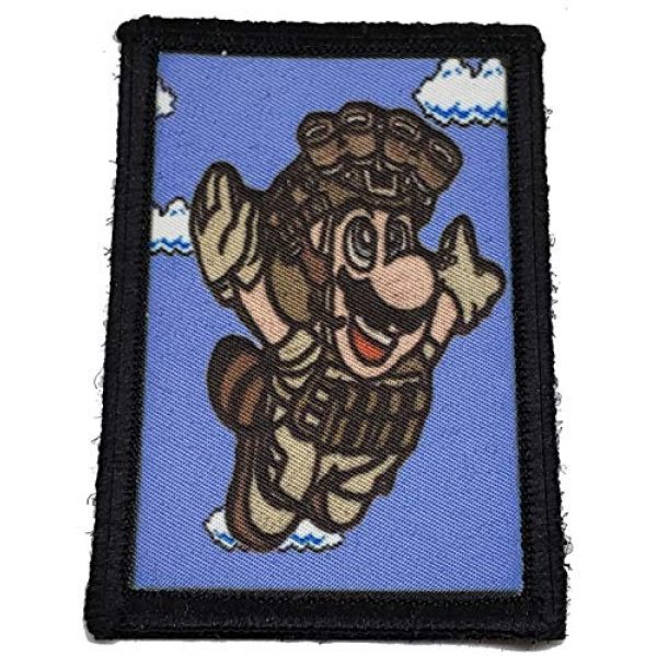 RedheadedTshirts Airsoft Morale Patch 1 Tactical Mario Bros Morale Patch -Made in The USA- Funny Tactical Army Hook Patches Funny Patch by Redheadedtshirts!