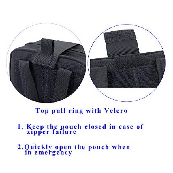 GoodTake Tactical Pouch 6 GOOD TAKE First Aid Pouch, Patch Bag, Molle Hook and Loop Amphibious Tactical Medical kit EMT Emergency EDC Rip-Away Survival IFAK Pouch,