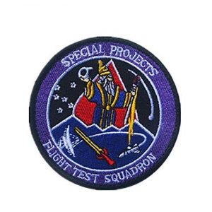 Tactical Embroidery Patch Airsoft Morale Patch 1 Air Force Black Ops Flight Test Squadron Special Projects Area 51 Aviation Embroidery Patch Military Tactical Morale Patch Badges Emblem Applique Hook Patches for Clothes Backpack Accessories