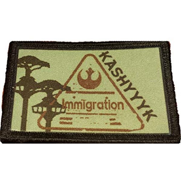 RedheadedTshirts Airsoft Morale Patch 1 Star Wars KASHYYYK Passport Stamp Morale Patch. 2x3" Hook and Loop Patch. Made in The USA