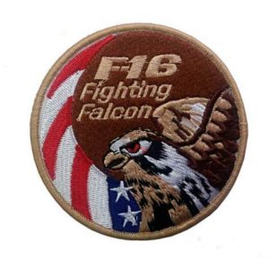 Tactical Embroidery Patch Airsoft Morale Patch 1 F16 Fighter Fighting Falcon Embroidery Patch Military Tactical Morale Patch Badges Emblem Applique Hook Patches for Clothes Backpack Accessories