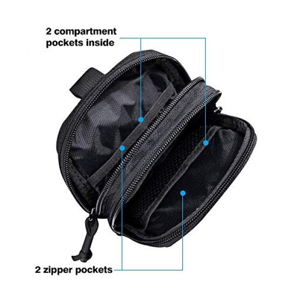 EXCELLENT ELITE SPANKER Tactical Pouch 5 Tactical Molle EDC Pouch Utility Molle Pouch Black