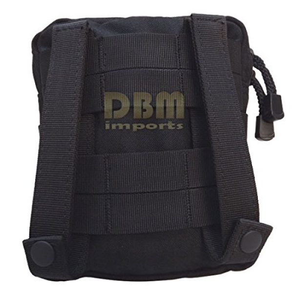Generic Tactical Pouch 2 Tactical Molle G.P Pouch Carrying Case PALS Utility Pouch Mesh Sleeve Case-BLACK
