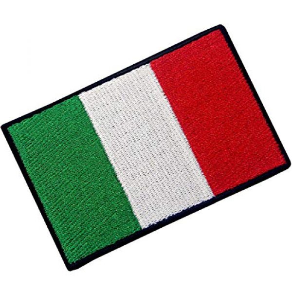 EmbTao Airsoft Morale Patch 3 EmbTao Italy Flag Embroidered Patch Italian Iron On Sew On National Emblem