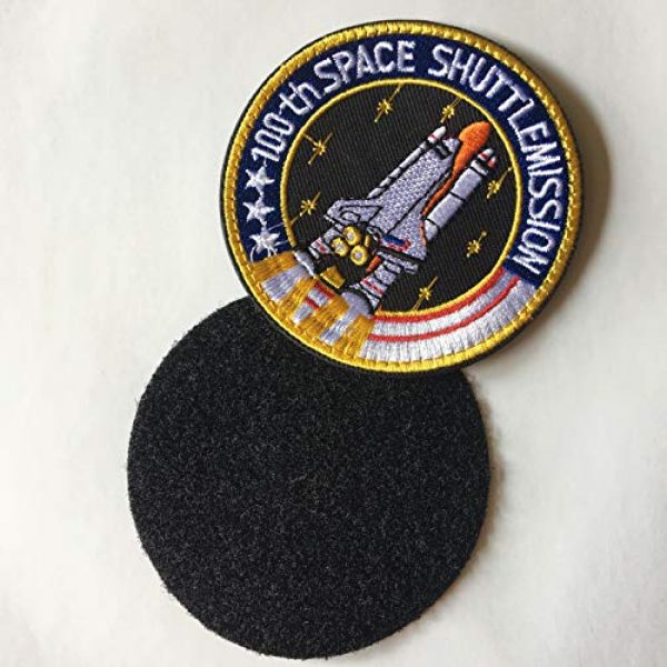 Xunqian Airsoft Morale Patch 5 Bundle 6 Pcs Tactical Flag Patch - Space Fans USA NASA Patch Embroidered Lot Military Embroidered Patches (A-Hook and Loop Fasteners Backing)