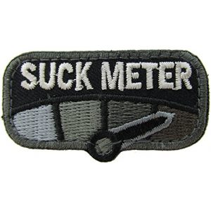 MilSpec Monkey Airsoft Morale Patch 1 MilSpec Monkey Suck Meter Morale Patch (Black (SWAT))