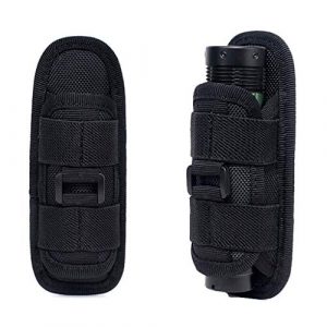 Neigei Tactical Pouch 1 Neigei Flashlight Holster Pouch Belt Holster Duty Belt Carry Case Holder with 360° Rotatable Clip Flashlights Handheld Flashlight Belt Carry Case Holder Pouch for Camping Hiking Climbing Hunting