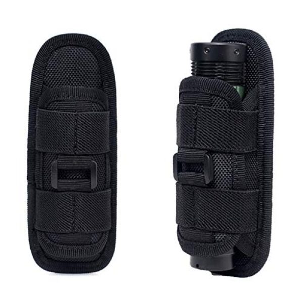 Neigei Tactical Pouch 1 Neigei Flashlight Holster Pouch Belt Holster Duty Belt Carry Case Holder with 360° Rotatable Clip Flashlights Handheld Flashlight Belt Carry Case Holder Pouch for Camping Hiking Climbing Hunting