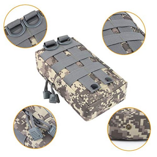SOONHUA Tactical Pouch 5 SOONHUA 1 Pack Bag Compact Water-Resistant EDC Bag for Small Gear Gadget Organizer for Backpack