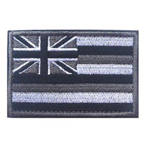 Tactical Embroidery Patch Airsoft Morale Patch 1 State Flag of Hawaii Embroidery Patch Military Tactical Morale Patch Badges Emblem Applique Hook Patches for Clothes Backpack Accessories