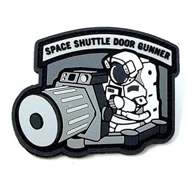 MilSpec Monkey Airsoft Morale Patch 1 Space Shuttle Door Gunner PVC Morale Patch (SWAT (Urban))