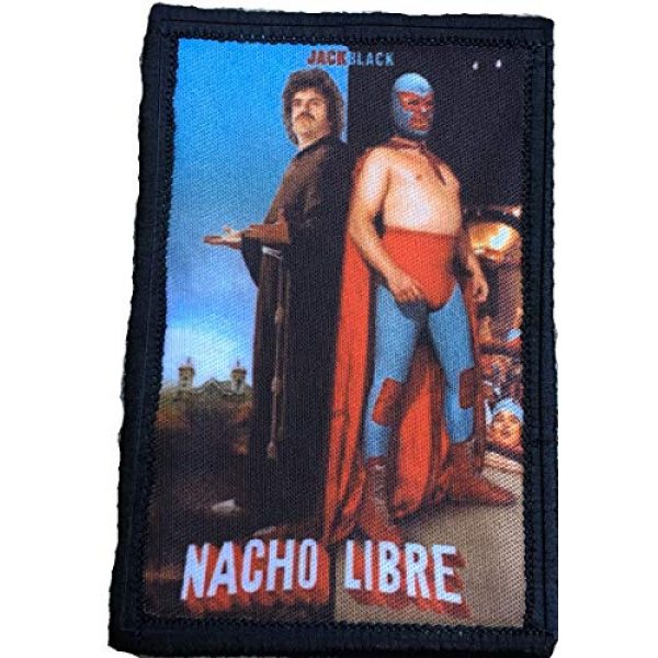 RedheadedTshirts Airsoft Morale Patch 1 Nacho Libre Movie Poster Morale Patch Funny Tactical Military 2x3" Hook and Loop