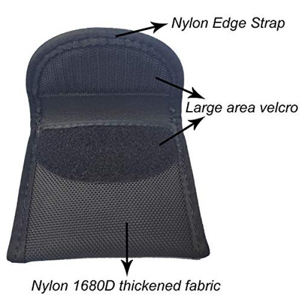 P&Q Tactical Pouch 3 Nylon Glove Pouch Police Firefighter EMS EMT Paramedic Medical Disposable Gloves Holder for 2 and 2.25" Duty Belt