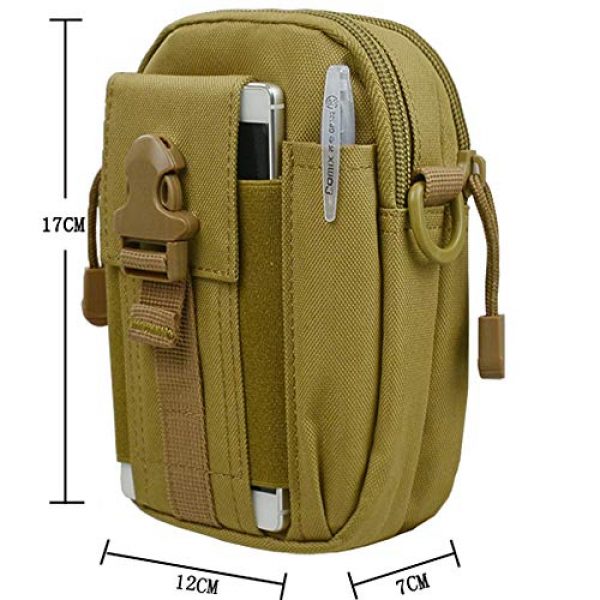 LIUYIJIE Tactical Pouch 5 LIUYIJIE Outdoor Waist Bag Tactical Pouch Hiking Camping Cycling Trekking Multipurpose Utility Gadget Belt Waist Bag Cell Phone Holster